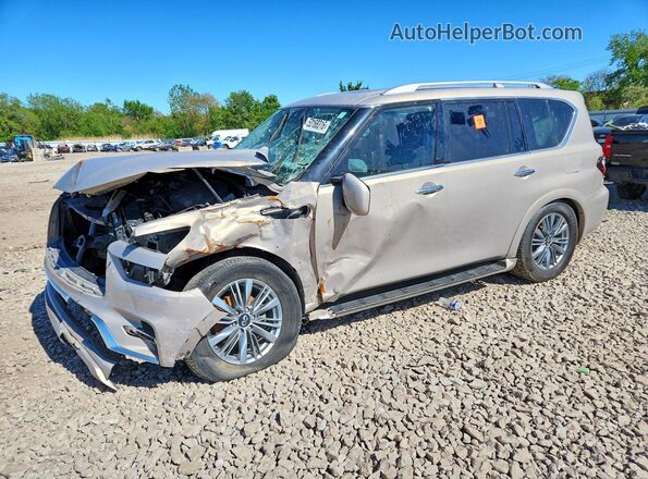 JN8AZ2AD8M9861536 2021 INFINITI QX80 Tan Rear left