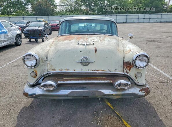 549M29193 1954 OLDSMOBILE 98 White Front view