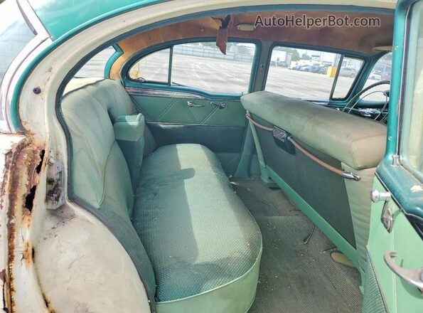 549M29193 1954 OLDSMOBILE 98 White Rear seats view