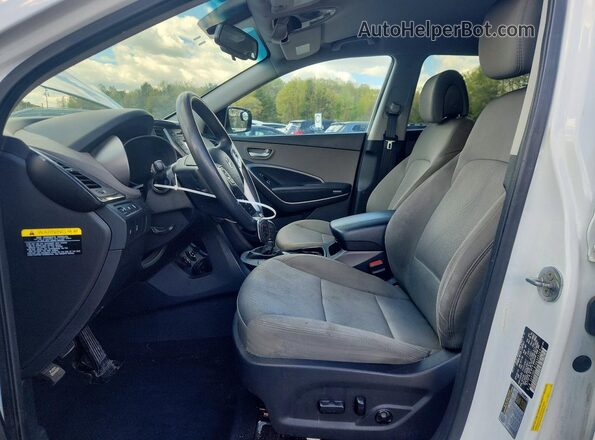 5XYZUDLB7GG343263 2016 HYUNDAI SANTA White Dashboard view