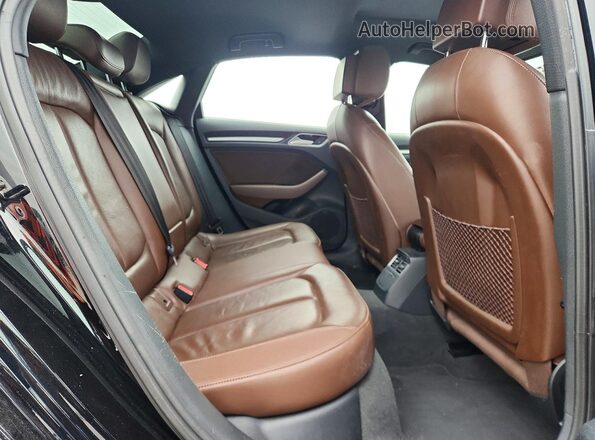 WAUAUGFF7K1009298 2019 AUDI A3 Black Вид задньої частини салону