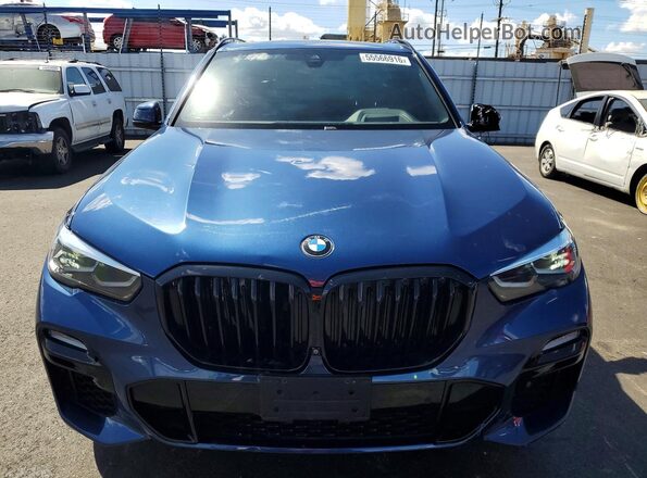 5UXCR4C04M9G33559 2021 BMW X5 Blue 
