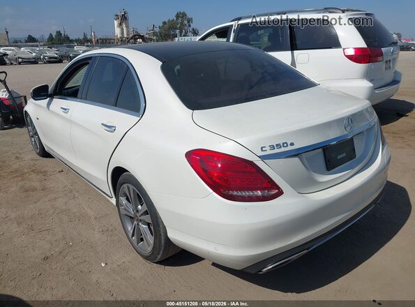 55SWF4HB9JU271761 2018 MERCEDES-BENZ C 350E Белый Задняя левая четверть