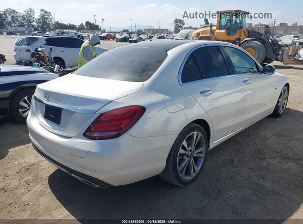 55SWF4HB9JU271761 2018 MERCEDES-BENZ C 350E Белый Задняя правая четверть