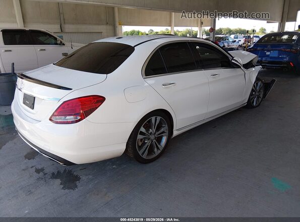 55SWF4JB0GU131651 2016 MERCEDES-BENZ C-CLASS White Tył prawy