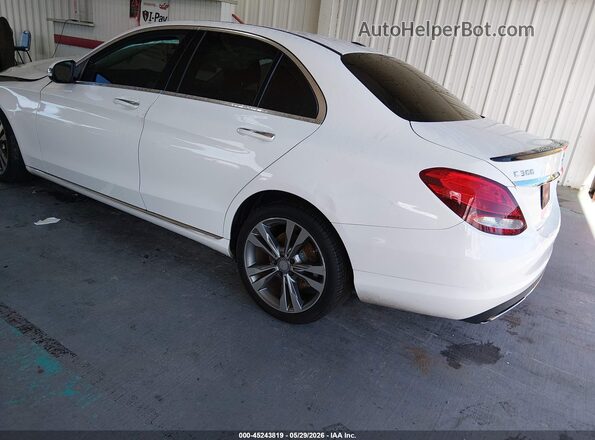 55SWF4JB0GU131651 2016 MERCEDES-BENZ C-CLASS White Tył lewy