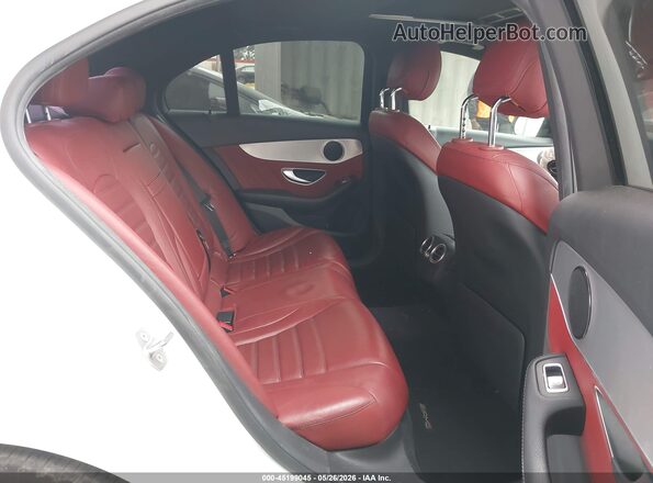 55SWF4JB0JU263879 2018 MERCEDES-BENZ C-CLASS White Widok naklejki z numerem VIN