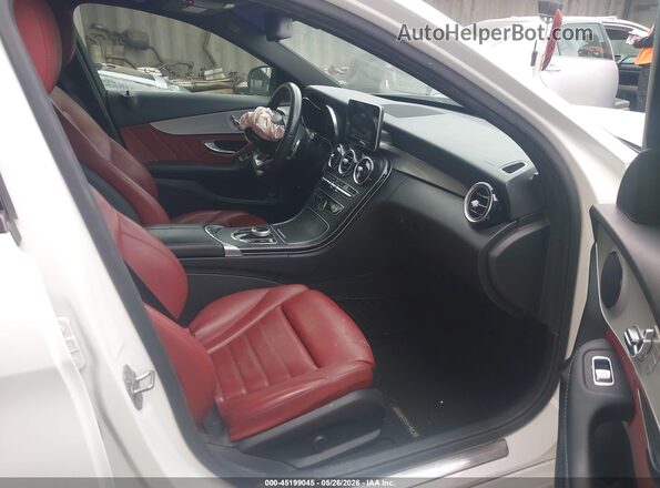 55SWF4JB0JU263879 2018 MERCEDES-BENZ C-CLASS White Widok wnętrza z przodu