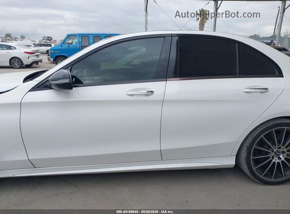 55SWF4JB0JU263879 2018 MERCEDES-BENZ C-CLASS White Widok wnętrza 360 stopni