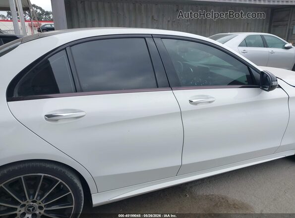 55SWF4JB0JU263879 2018 MERCEDES-BENZ C-CLASS White Widok wnętrza z tyłu