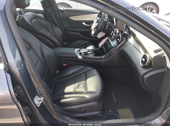 55SWF4JB1GU106323 2016 MERCEDES-BENZ C-CLASS Серый Вид салона спереди