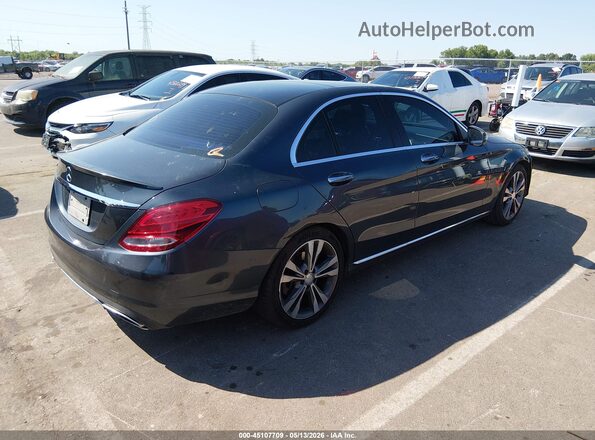 55SWF4JB1GU106323 2016 MERCEDES-BENZ C-CLASS Серый Задняя правая четверть