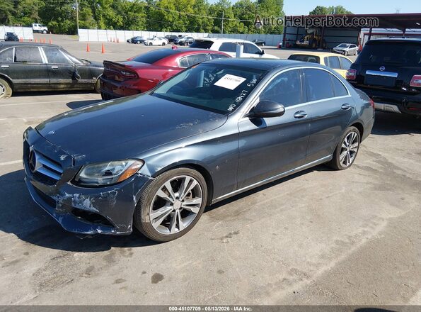 55SWF4JB1GU106323 2016 MERCEDES-BENZ C-CLASS Серый Передняя левая четверть
