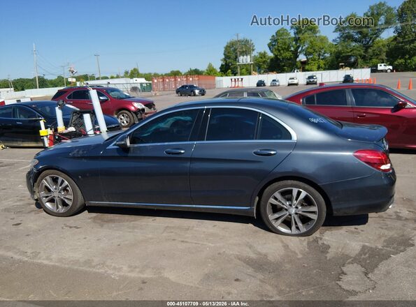 55SWF4JB1GU106323 2016 MERCEDES-BENZ C-CLASS Серый Вид задней части салона
