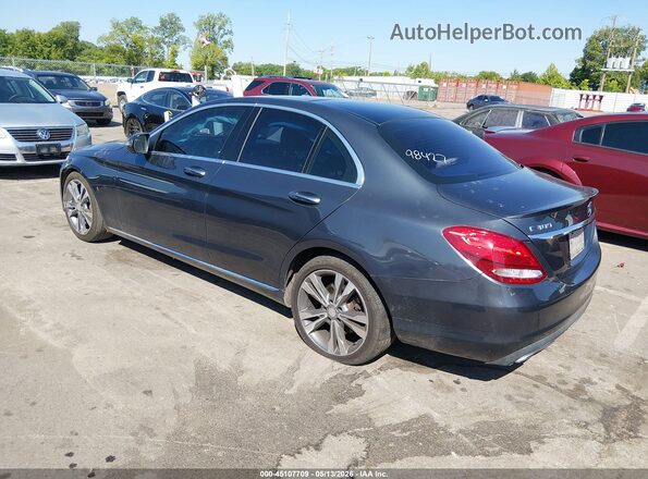 55SWF4JB1GU106323 2016 MERCEDES-BENZ C-CLASS Серый Задняя левая четверть