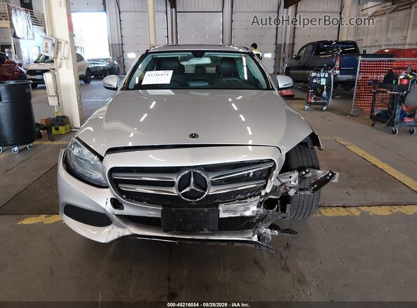 55SWF4JB1JU245116 2018 MERCEDES-BENZ C-CLASS Silver უკანა სალონის ხედი