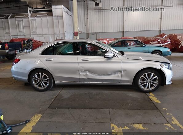 55SWF4JB1JU245116 2018 MERCEDES-BENZ C-CLASS Silver სალონის 360-გრადუსიანი ხედი