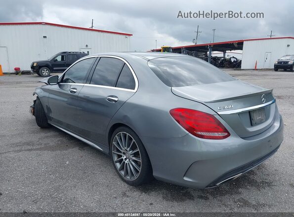 55SWF4JB2GU146491 2016 MERCEDES-BENZ C-CLASS Silver Trasero izquierdo