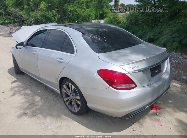 55SWF4JB2JU258411 2018 MERCEDES-BENZ C-CLASS Серебряный Задняя левая четверть