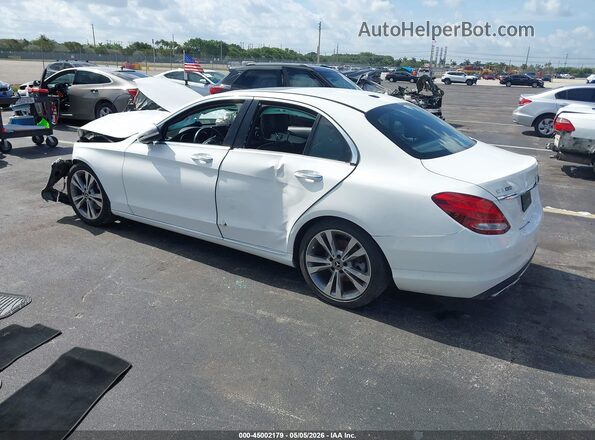 55SWF4JB2JU278996 2018 MERCEDES-BENZ C-CLASS White Trasero izquierdo