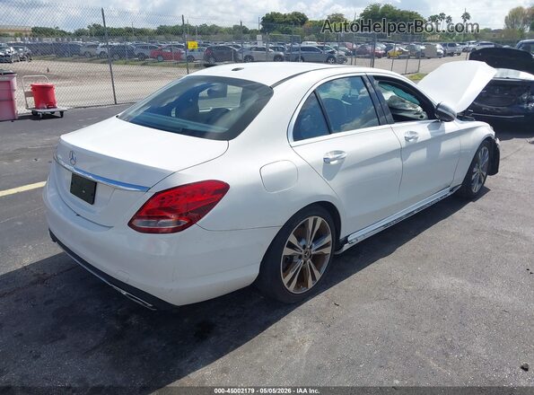 55SWF4JB2JU278996 2018 MERCEDES-BENZ C-CLASS White Trasero derecho