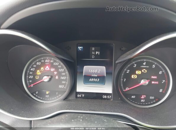 55SWF4JB3GU103391 2016 MERCEDES-BENZ C-CLASS Серый Вид задних сидений
