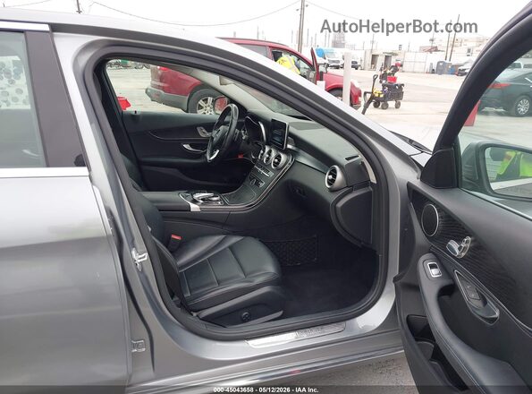 55SWF4JB3GU103391 2016 MERCEDES-BENZ C-CLASS Серый Вид салона спереди