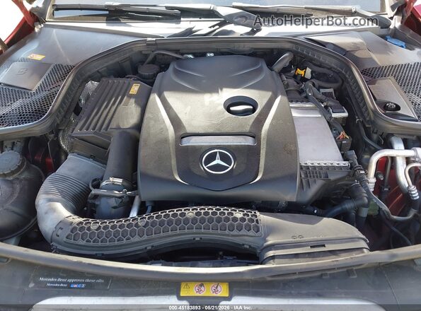 55SWF4JB3GU145009 2016 MERCEDES-BENZ C-CLASS Red Rear view