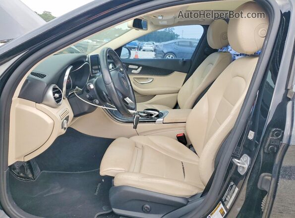 55SWF4JB3GU174557 2016 MERCEDES-BENZ C Black Вид салону спереду