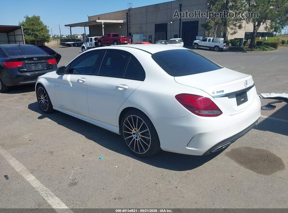 55SWF4JB4HU220186 2017 MERCEDES-BENZ C-CLASS White Հետևի ձախ