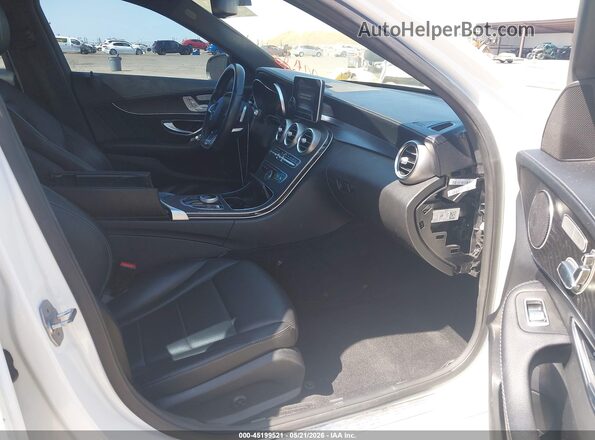 55SWF4JB4HU220186 2017 MERCEDES-BENZ C-CLASS White Սալոնի դիմացի տեսք