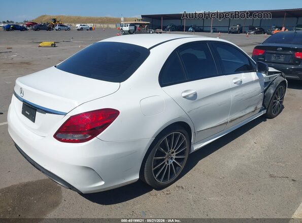 55SWF4JB4HU220186 2017 MERCEDES-BENZ C-CLASS White Հետևի աջ