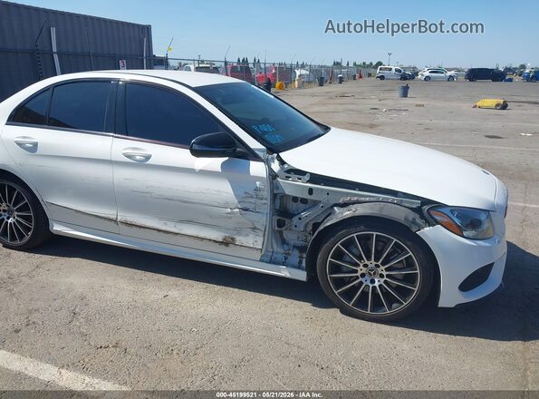 55SWF4JB4HU220186 2017 MERCEDES-BENZ C-CLASS White Դիմացի տեսք
