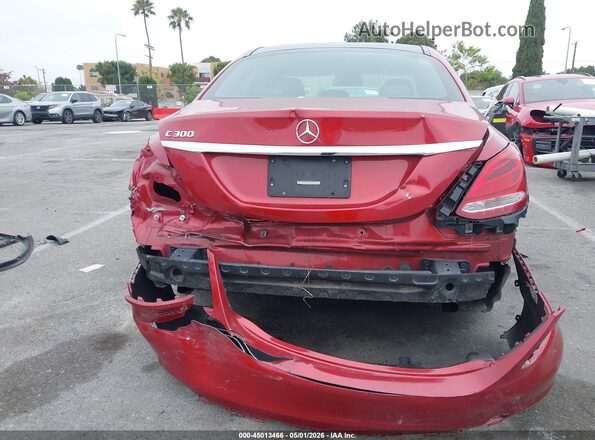 55SWF4JB4JU236684 2018 MERCEDES-BENZ C-CLASS Red 