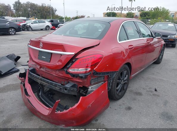 55SWF4JB4JU236684 2018 MERCEDES-BENZ C-CLASS Red Հետևի աջ