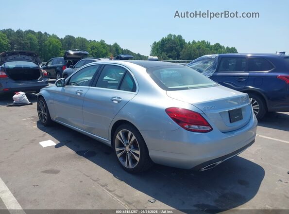 55SWF4JB5GU120547 2016 MERCEDES-BENZ C-CLASS Light Blue Tył lewy