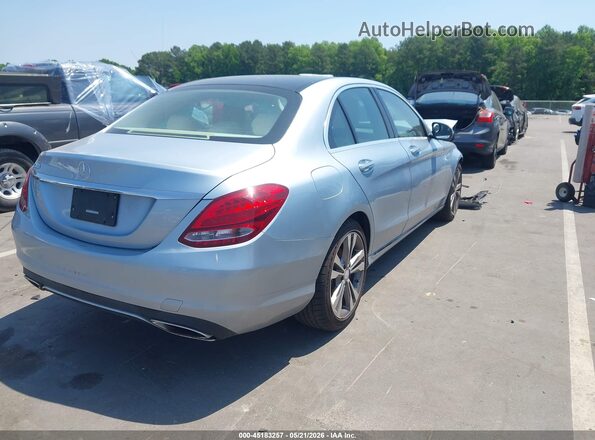 55SWF4JB5GU120547 2016 MERCEDES-BENZ C-CLASS Light Blue Tył prawy