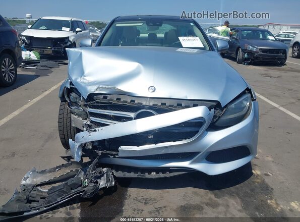 55SWF4JB5GU120547 2016 MERCEDES-BENZ C-CLASS Light Blue Widok z przodu