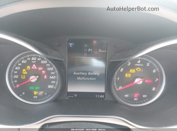 55SWF4JB5GU120547 2016 MERCEDES-BENZ C-CLASS Light Blue Widok tylnych siedzeń