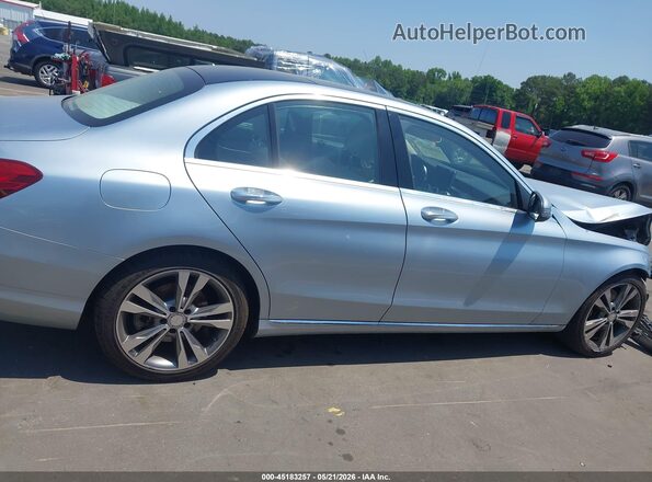 55SWF4JB5GU120547 2016 MERCEDES-BENZ C-CLASS Light Blue Widok wnętrza z tyłu