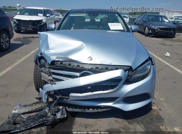 55SWF4JB5GU120547 2016 MERCEDES-BENZ C-CLASS Light Blue Widok zestawu wskaźników