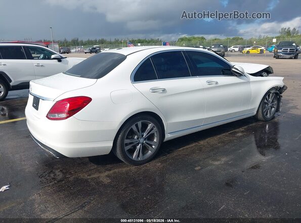 55SWF4JB5GU168940 2016 MERCEDES-BENZ C-CLASS White Trasero derecho