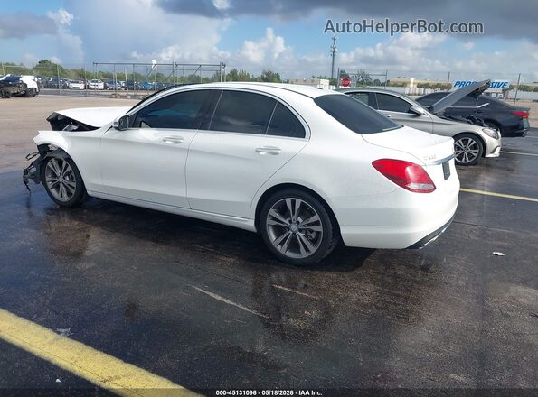 55SWF4JB5GU168940 2016 MERCEDES-BENZ C-CLASS White Trasero izquierdo