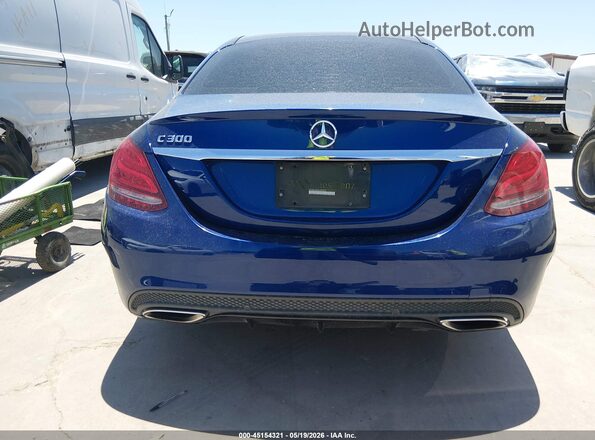 55SWF4JB5HU202974 2017 MERCEDES-BENZ C-CLASS Blue 