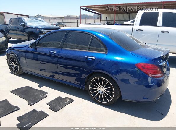 55SWF4JB5HU202974 2017 MERCEDES-BENZ C-CLASS Blue სალონის 360-გრადუსიანი ხედი