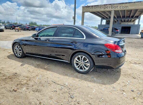 55SWF4JB5JU246804 2018 MERCEDES-BENZ C Black Հետևի ձախ