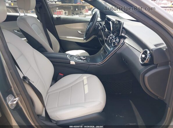 55SWF4JB5JU278930 2018 MERCEDES-BENZ C-CLASS Gray Widok wnętrza z przodu