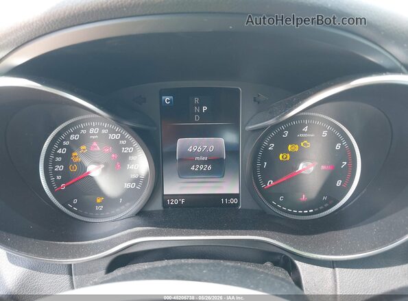 55SWF4JB5JU278930 2018 MERCEDES-BENZ C-CLASS Gray Widok tylnych siedzeń