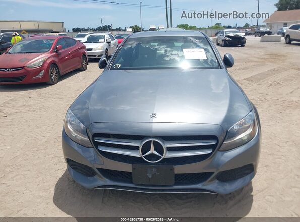55SWF4JB5JU278930 2018 MERCEDES-BENZ C-CLASS Gray Widok zestawu wskaźników