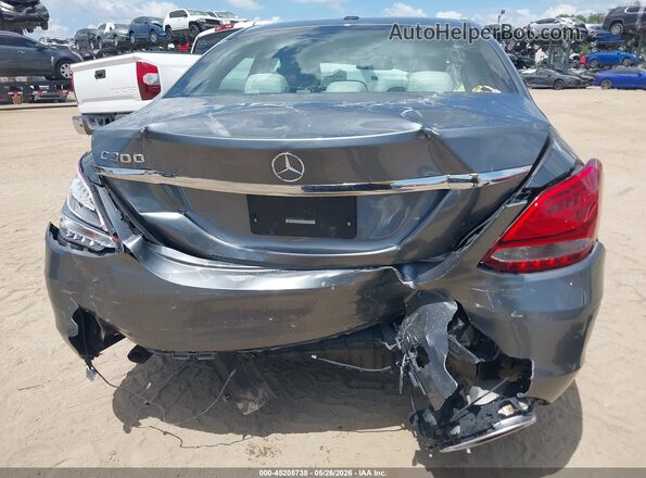 55SWF4JB5JU278930 2018 MERCEDES-BENZ C-CLASS Gray Widok z przodu